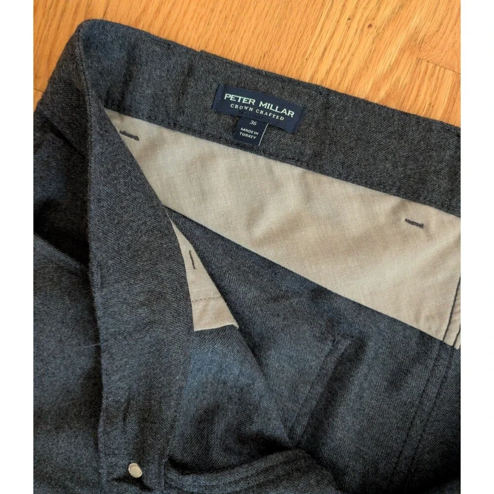 Peter Millar Crown Crafted Excursionist Flex Alpine Pants Mens 36x27 Star Dust